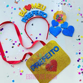 Kit casal PREFEITO (tiara + plaquinha)