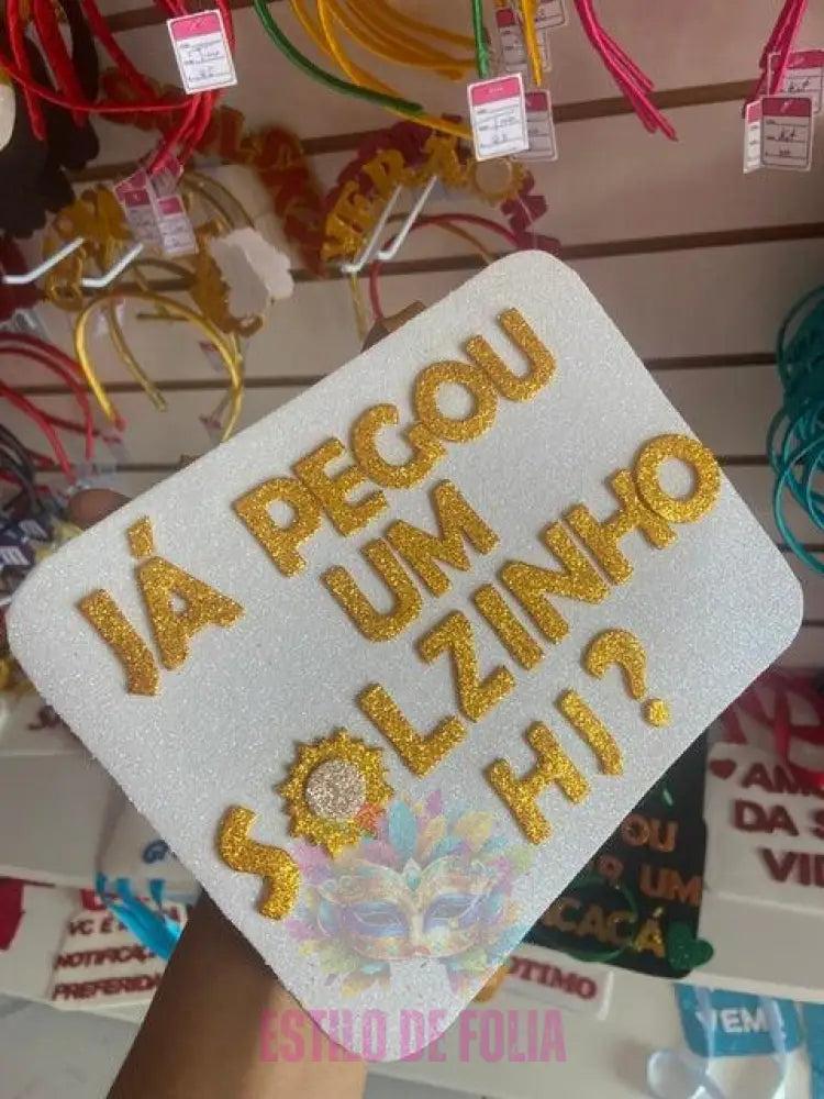 Plaquinha Pegando Um Solzinho